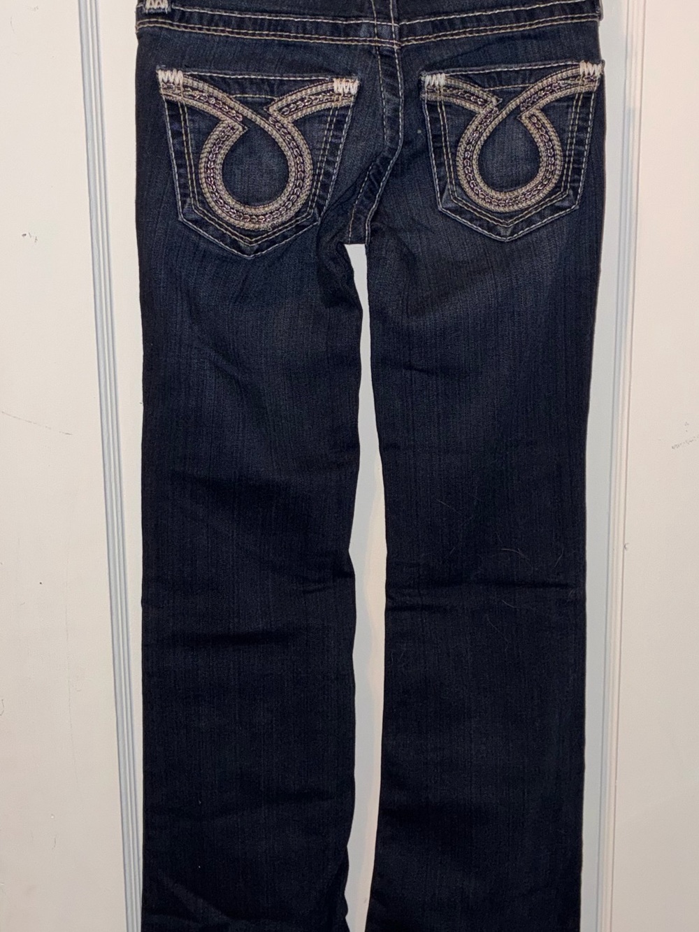 Big Star Women's Dark Indigo Bootcut Jeans with Embroidered Pocket Detail